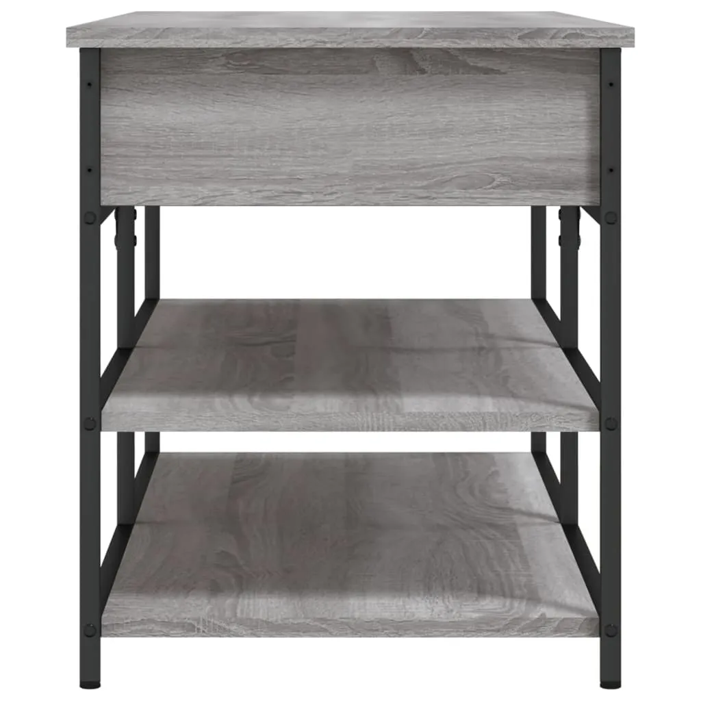 Shoe Bench Grey Sonoma 100x42.5x50 cm Engineered Wood