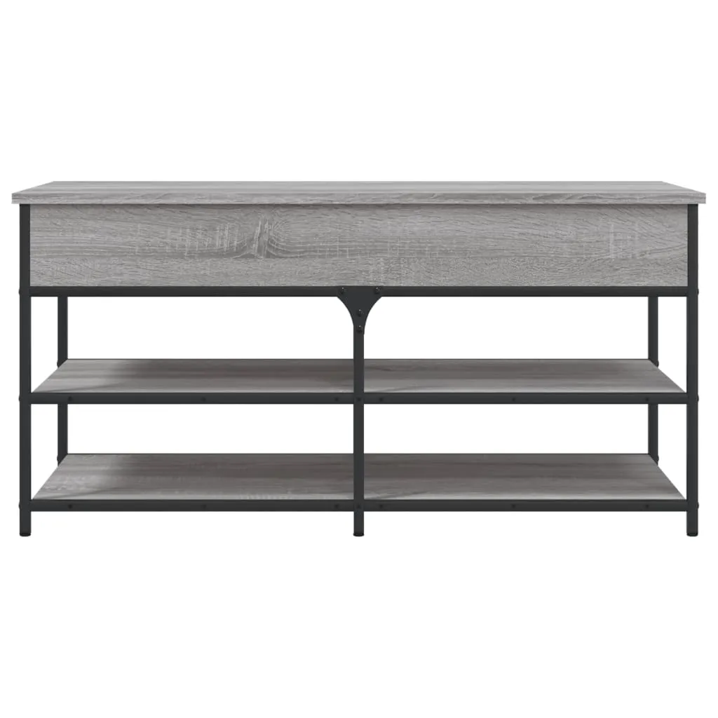 Shoe Bench Grey Sonoma 100x42.5x50 cm Engineered Wood