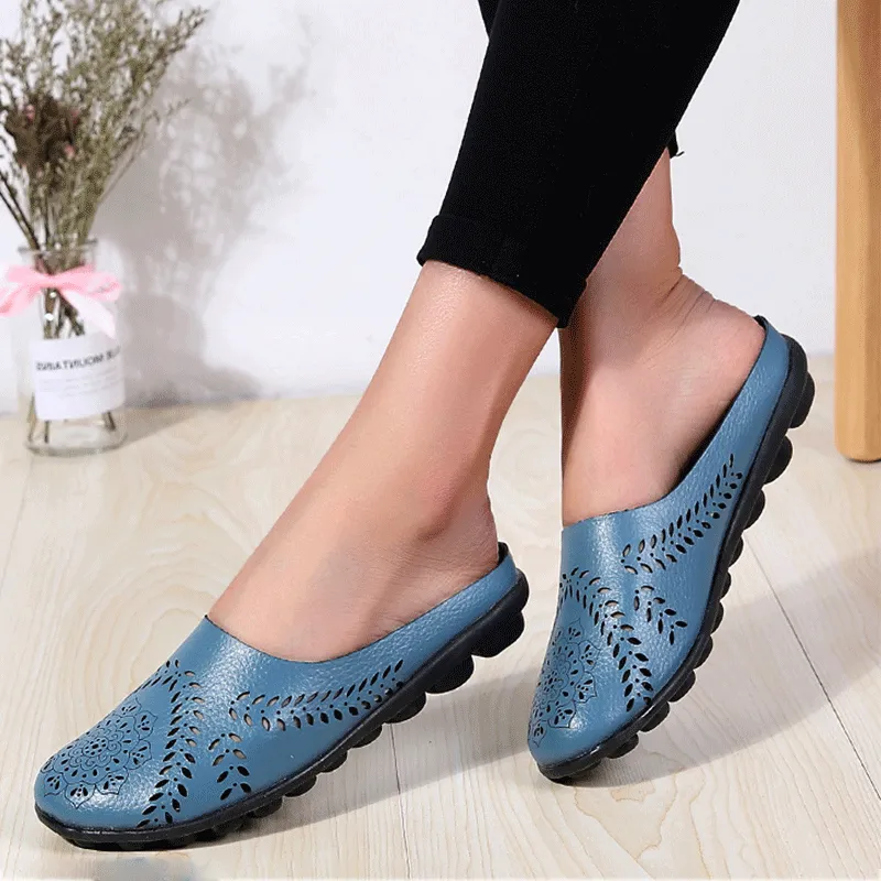 Sohiwoo  Women Casual Hollow Flats shoes