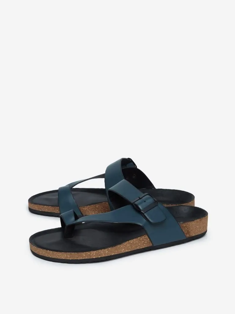 SOLEPLAY Blue Toe-Ring Sandals