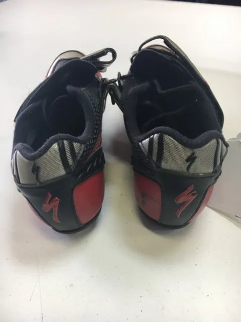 Specialized ultimate Black/Grey/Red Mens Shoe Size 43 Used Biking Shoes