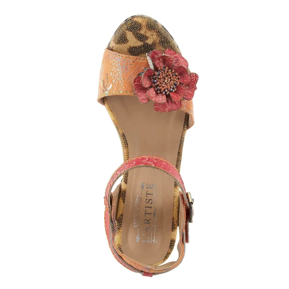 Spring Step Shoes L'Artiste Wildcat Women's French Inspired Floral Sandals