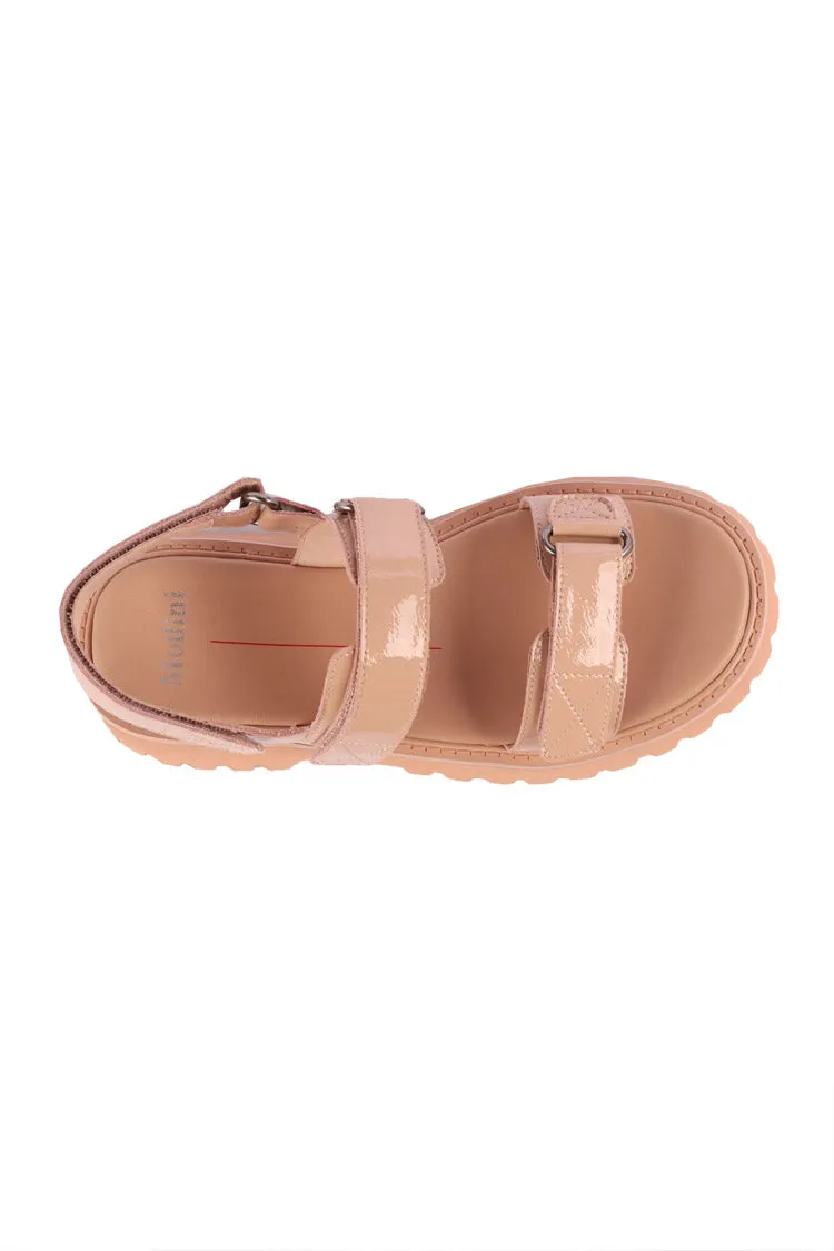 Start Patent Leather Sandals in Nude | FINAL SALE