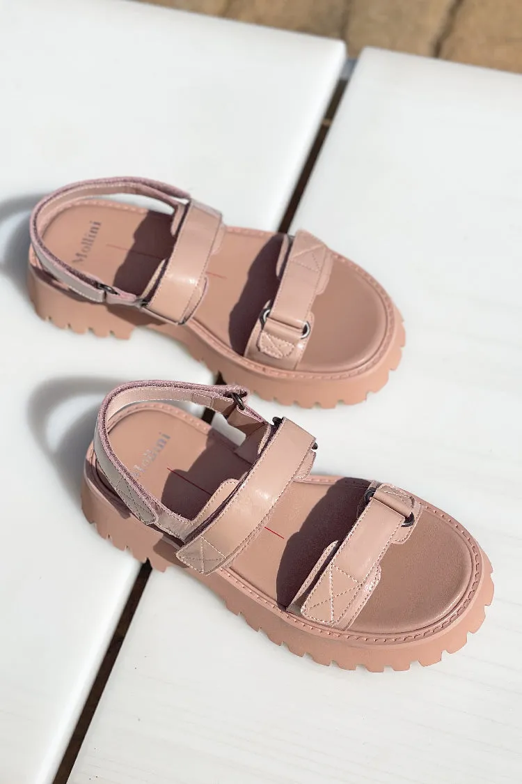 Start Patent Leather Sandals in Nude | FINAL SALE