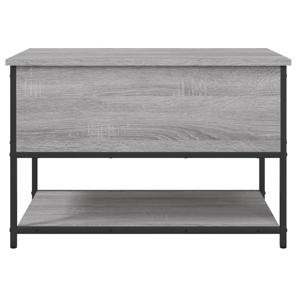 Storage Bench Grey Sonoma 70x42.5x47 cm Engineered Wood