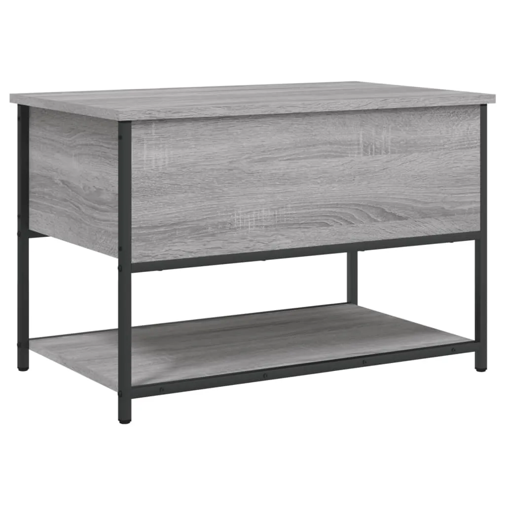 Storage Bench Grey Sonoma 70x42.5x47 cm Engineered Wood