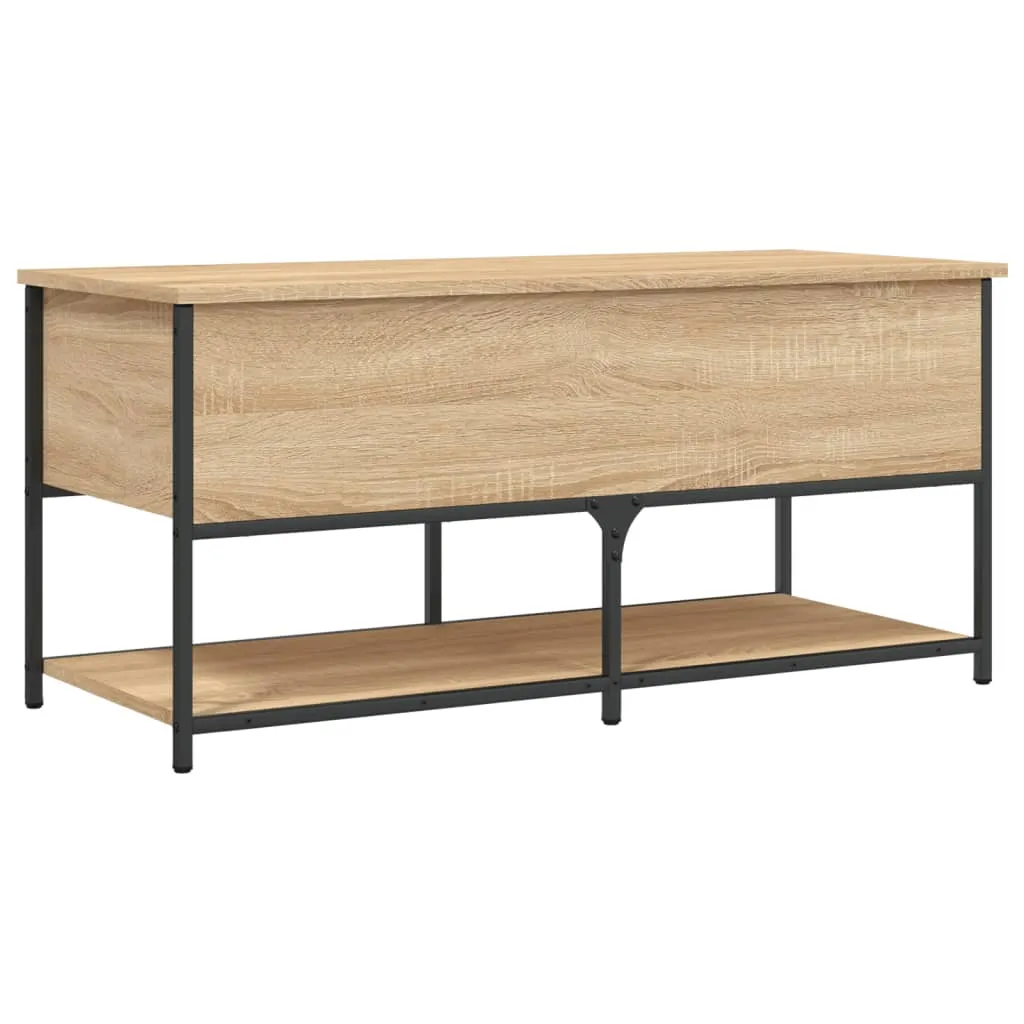 Storage Bench Sonoma Oak 100x42.5x47 cm Engineered Wood