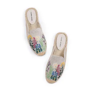 Summer Casual Slip On Embroidered Flat Shoes