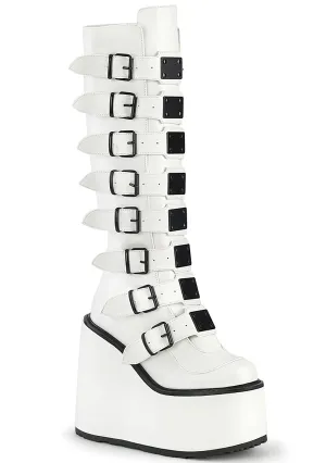 SWING 815 Addiction White Platform Boots