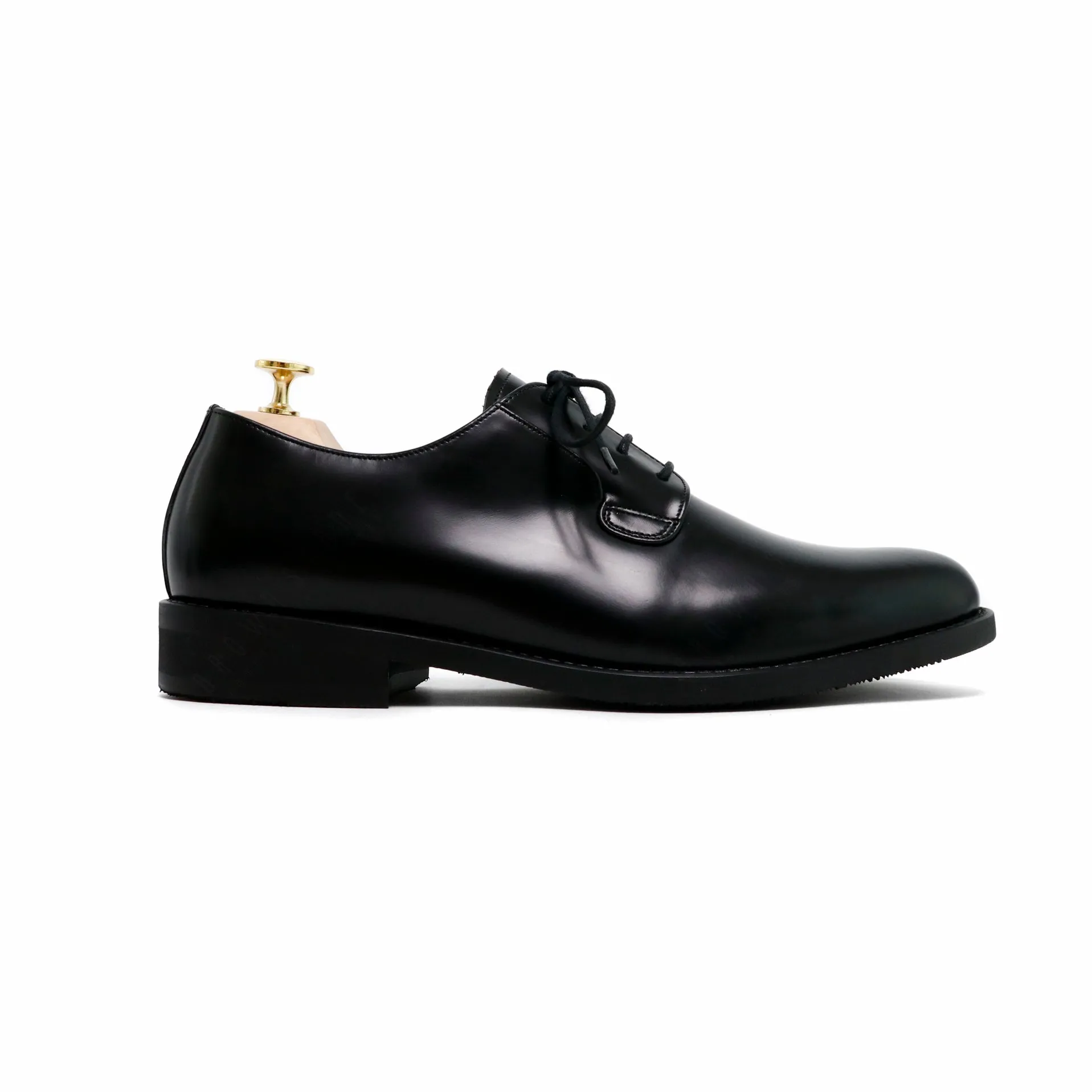 THE RULER PLAIN TOE BLUCHER MATTE BLACK