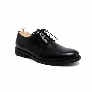 THE RULER PLAIN TOE BLUCHER MATTE BLACK