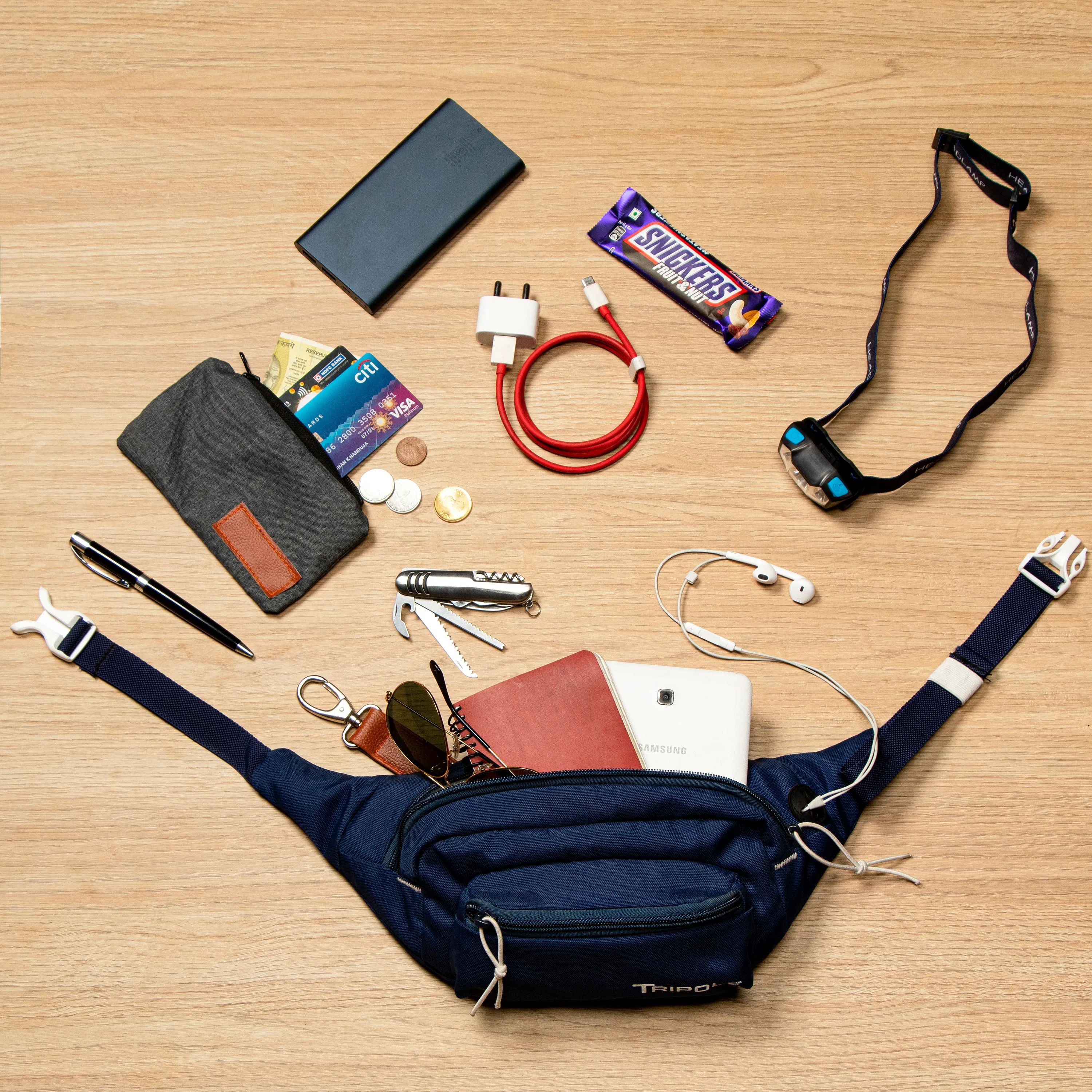 Tripole Ergo Waist Pack and Fanny Bag | Navy Blue