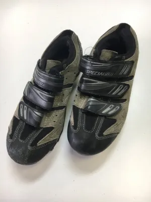 Used Specialized Beige/Black Sr 6 Biking Shoes