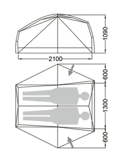 Wilderness Equipment Space-2 Hiking Tent (2 person) Hire