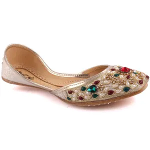 Women ‘Opal’  Gemstone Khussa Slippers