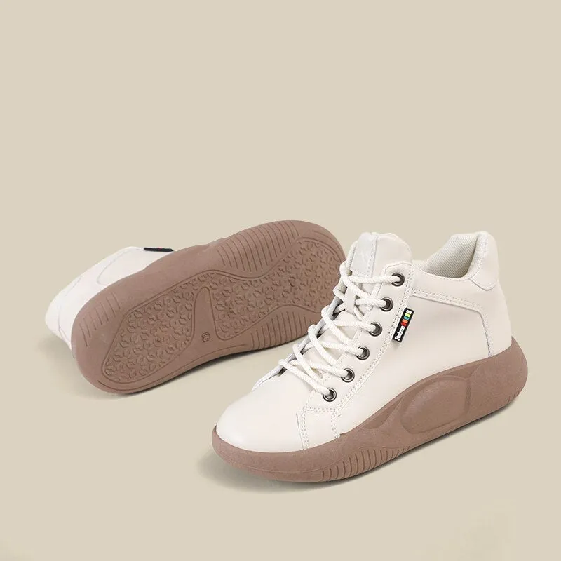 Women Platform Flats Sport Shoes Sneakers Walking Running 2022 New Autumn Winter Casual Round Toe Lace Up Shoes Mujer Zapatos