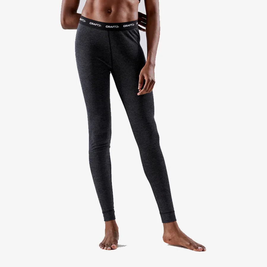 Women's Core Merino Set (Black Melange)