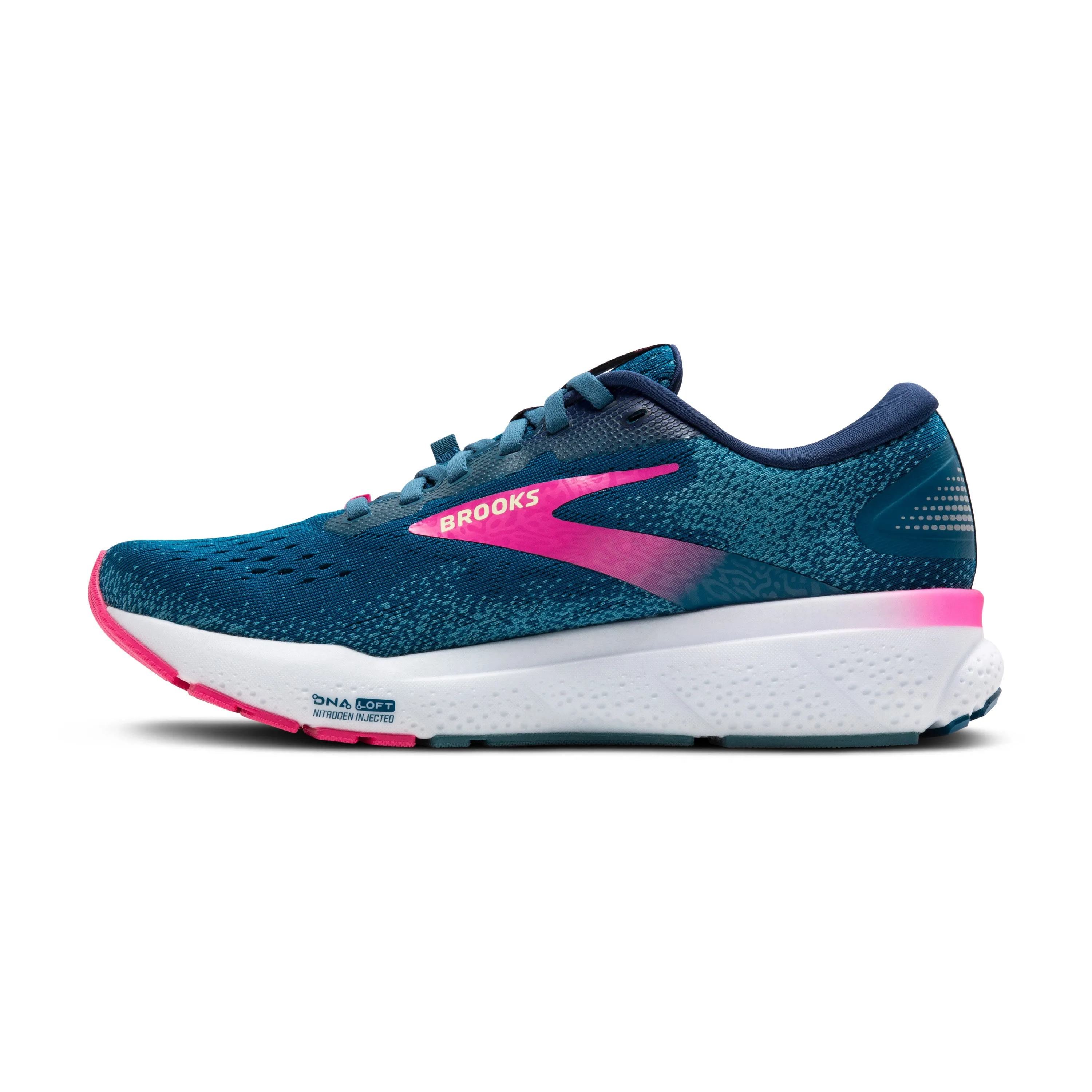 WOMEN'S GHOST 16 GTX - B - 422 MOROCCAN BLUE/PINK/YELLOW