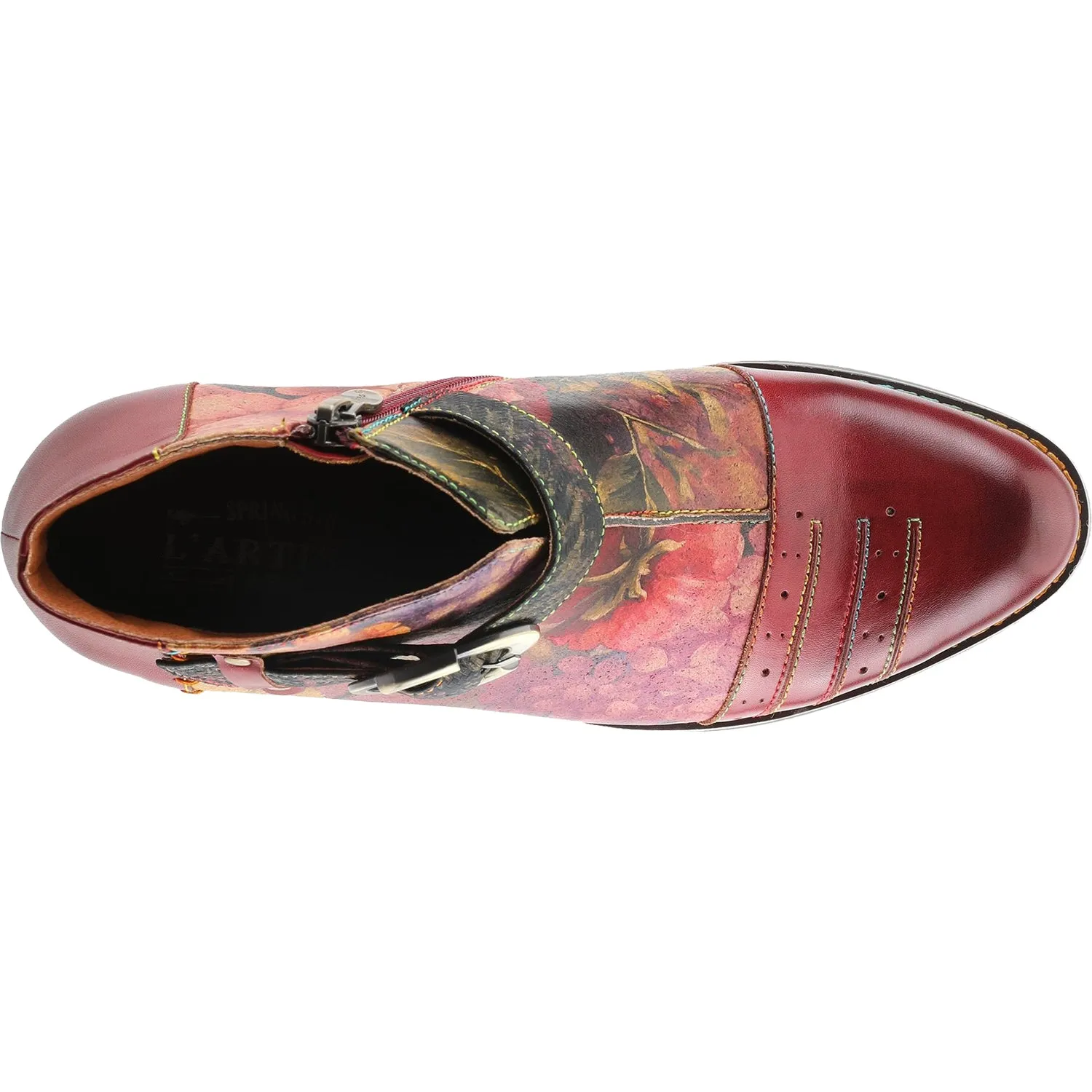 Women's L'Artiste by Spring Step Georgiana-Rose Red Multi Leather