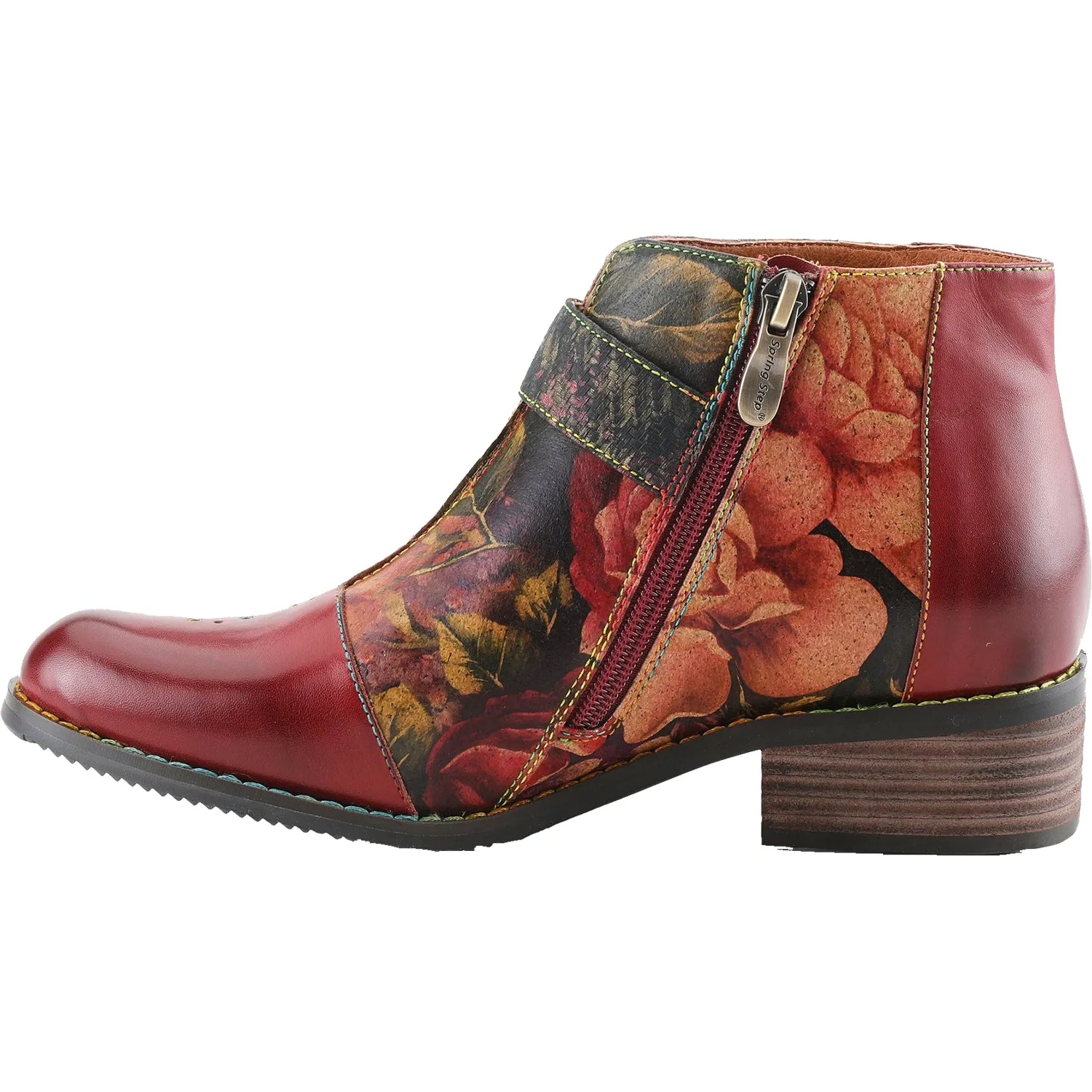 Women's L'Artiste by Spring Step Georgiana-Rose Red Multi Leather