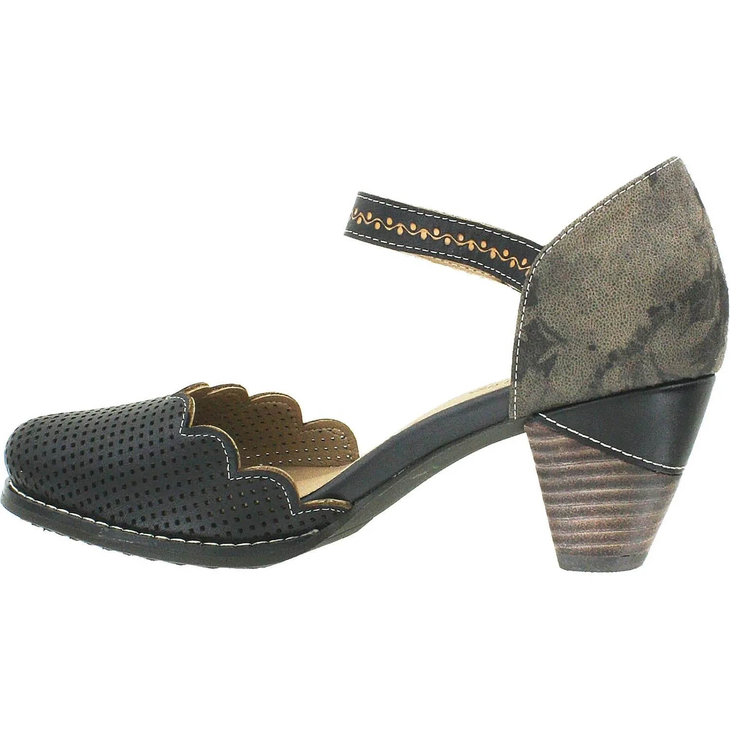 Women's L'Artiste by Spring Step Parchelle Black Multi Leather