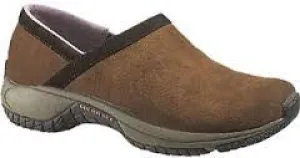 Womens MERRELL ENCORE ADAMS DARK EARTH MOC Suede Shoe 8 BROWN