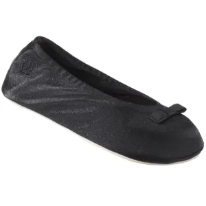 Women’s Satin Ballerina Slippers with Suede Sole