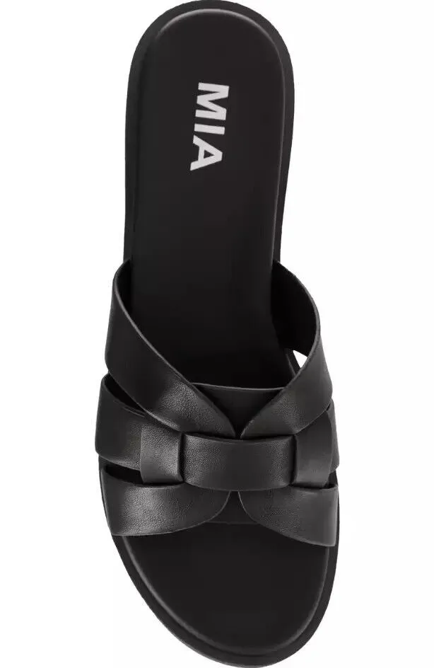 Women's Shoes MIA POLIANA Slide Sandals MH2713 BLACK