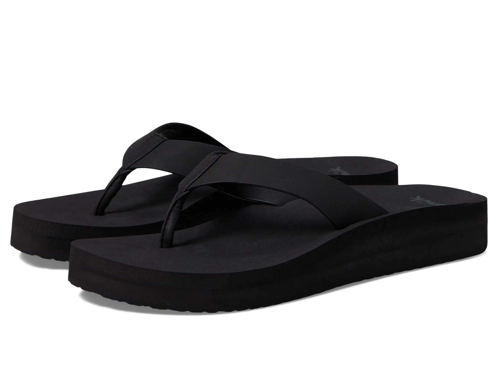 Women's Shoes Sanuk HIGHLAND SOFT TOP Flip Flop Sandals 1137850 BLACK