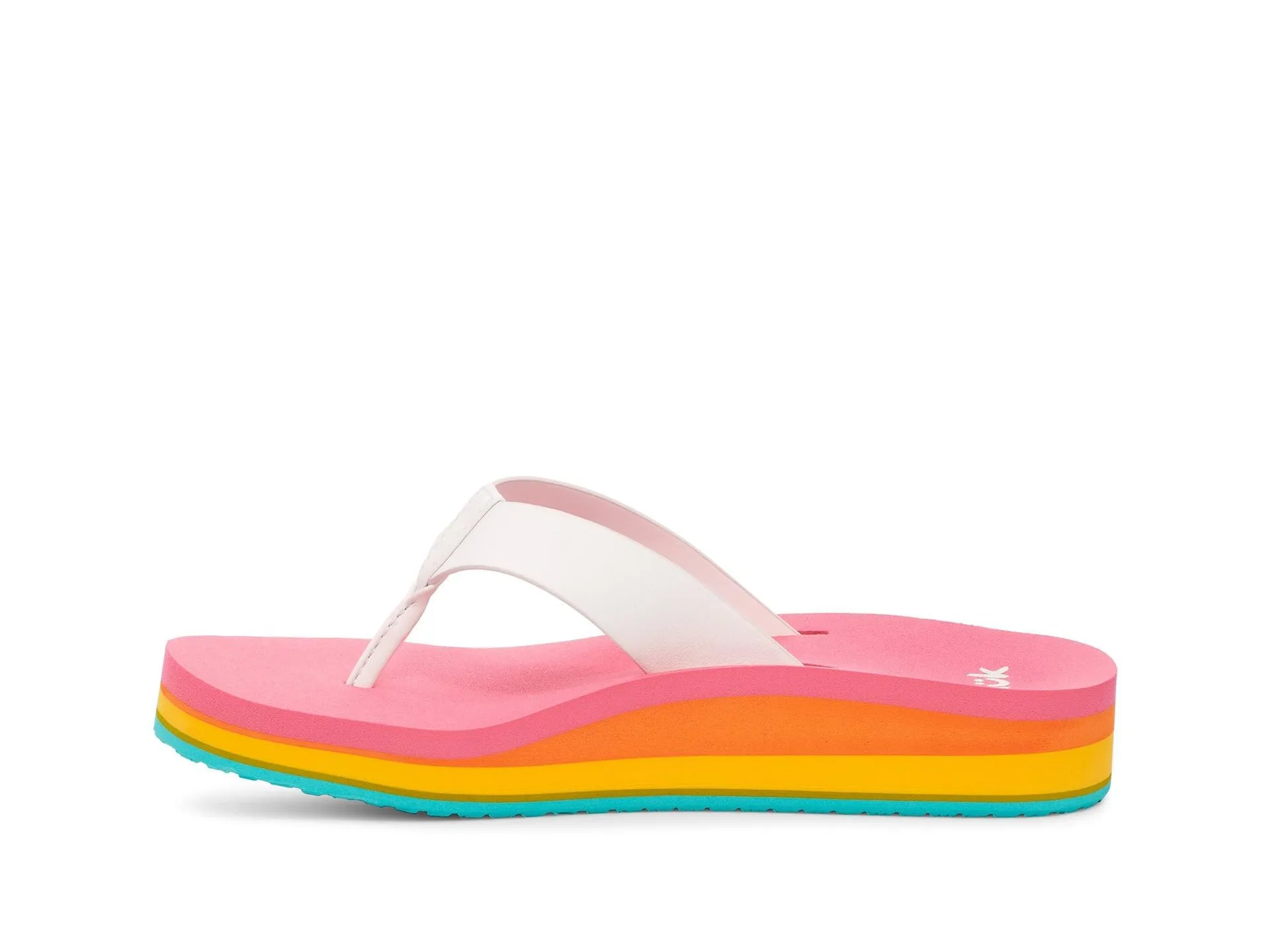 Women's Shoes Sanuk HIGHLAND SOFT TOP Flip Flop Sandals 1137850 RAINBOW