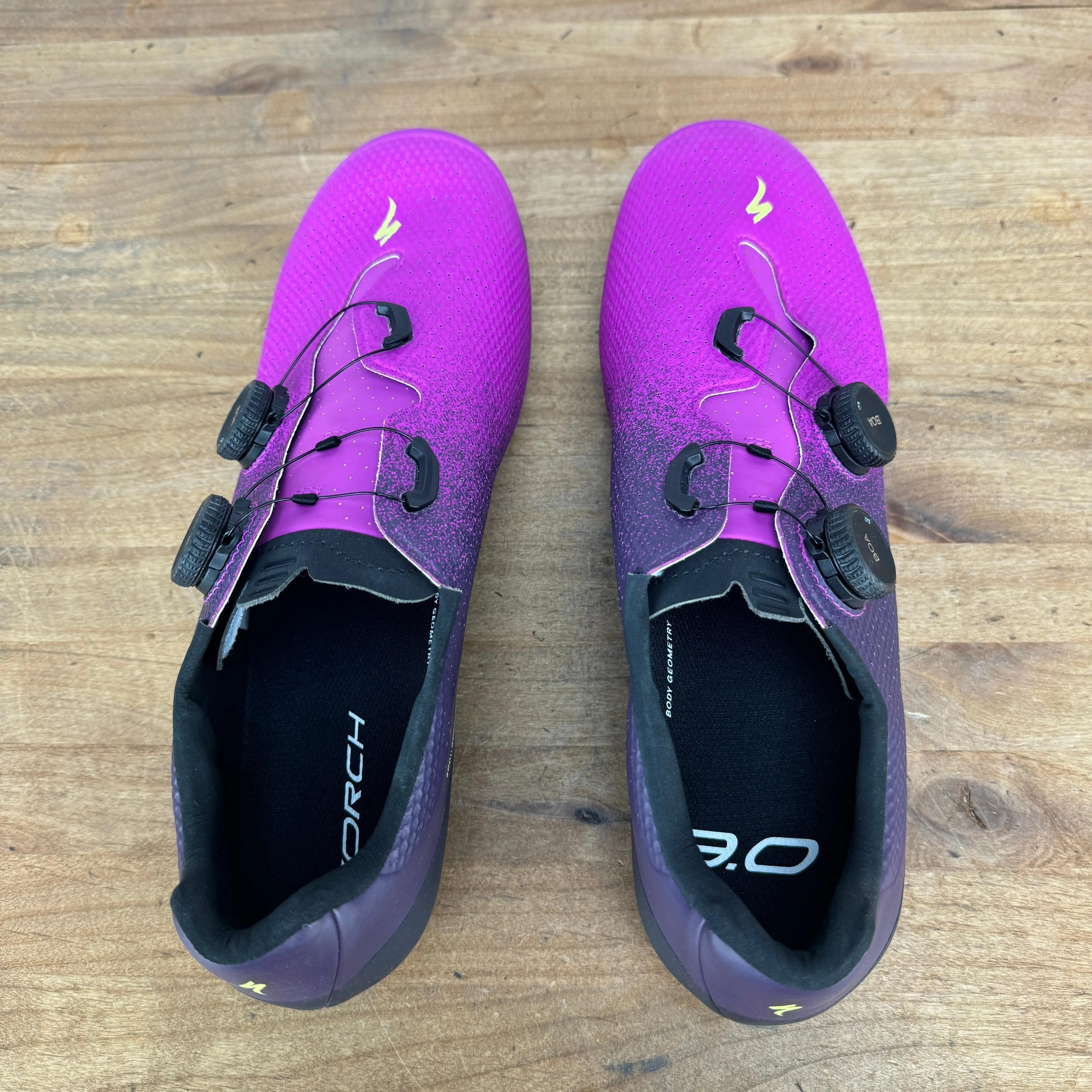 Worn Once! Specialized Torch 3.0 EU 45.5 Purple Orchid/Limestone Cycling Shoes