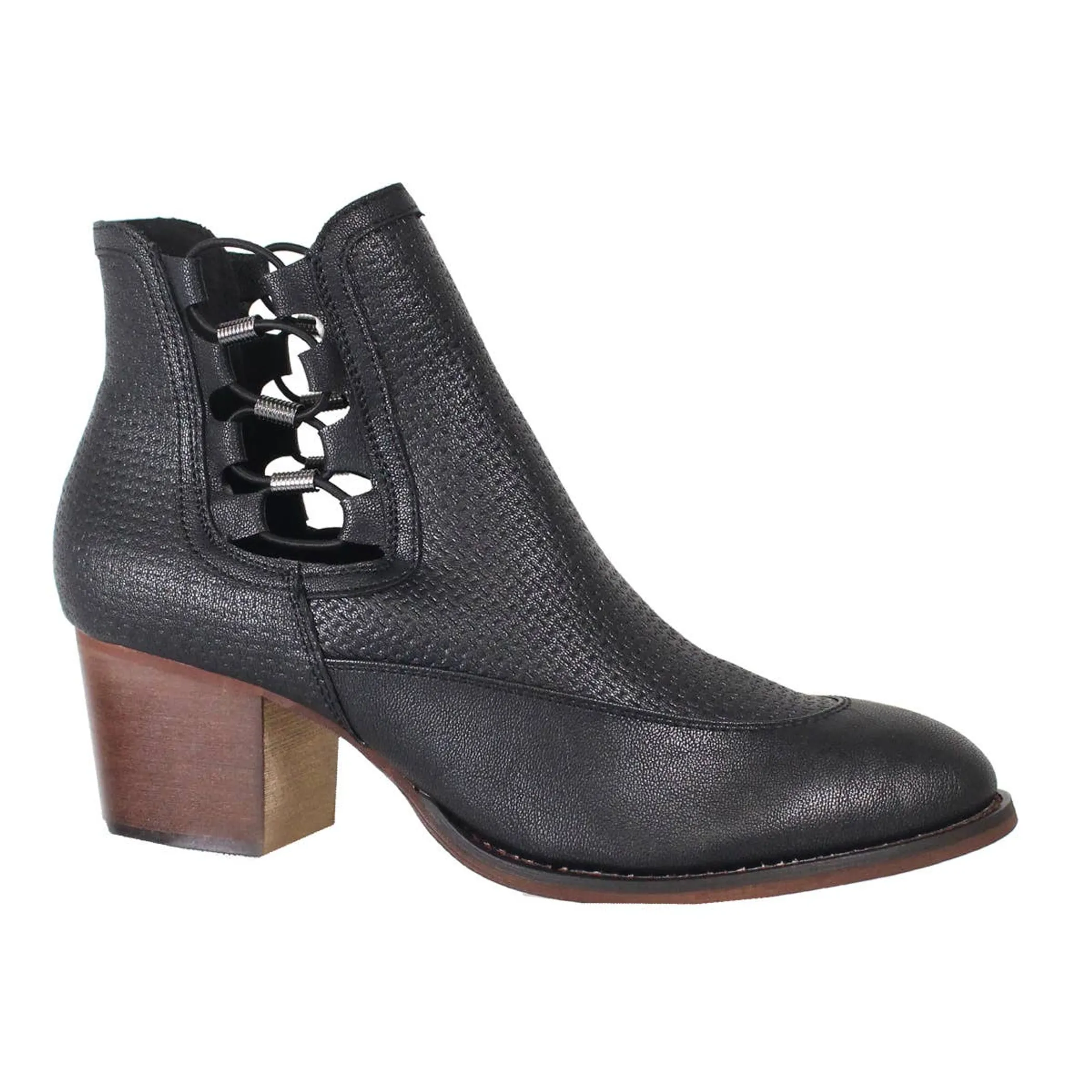 YOKI DEBRA-36 Women's Cut Out Sides With Elastics Bootie