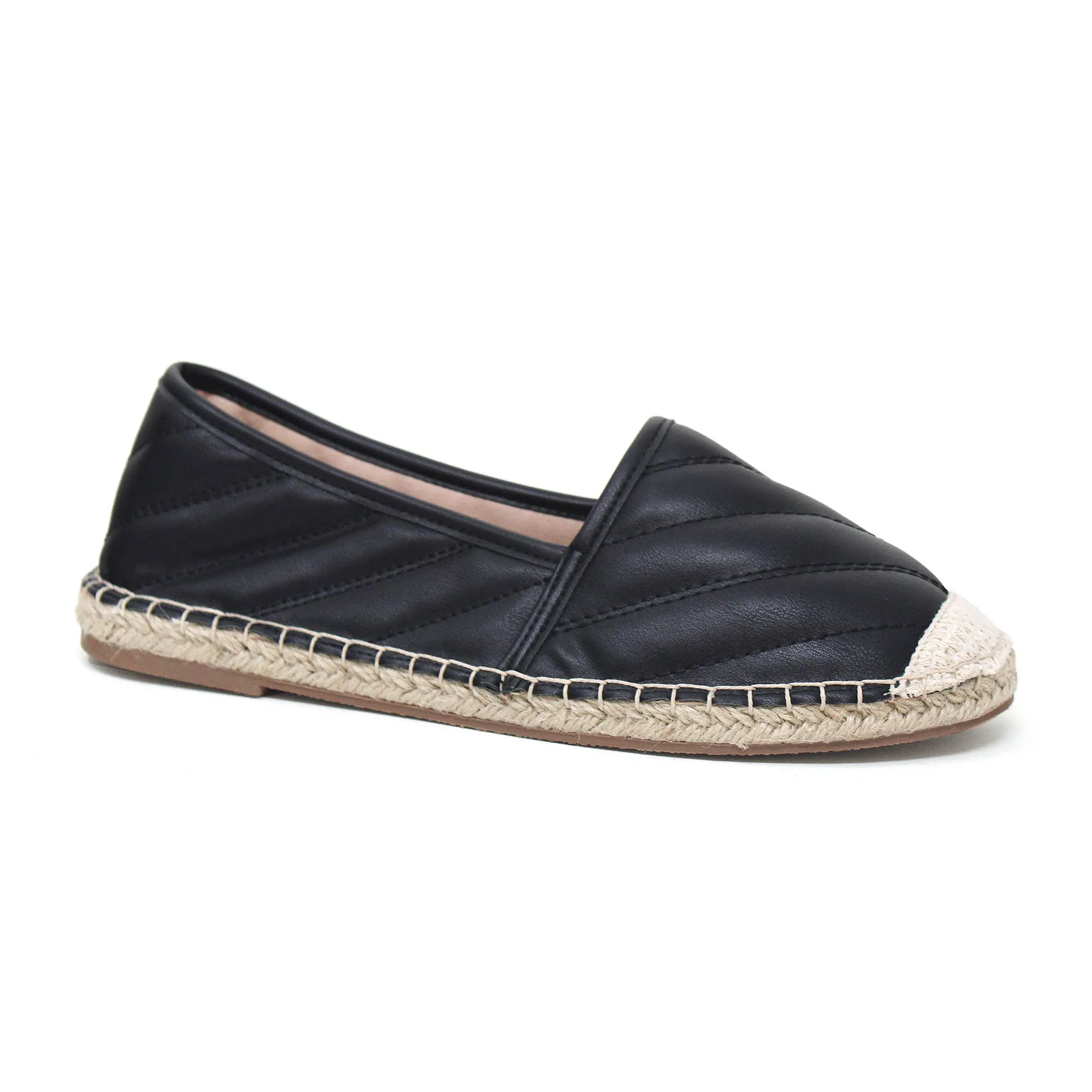 YOKI LEIA-04 Womens Closed Toe Strap Pattern Flat espadrille