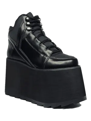 YRU Qozmo 2 black Platform shoes